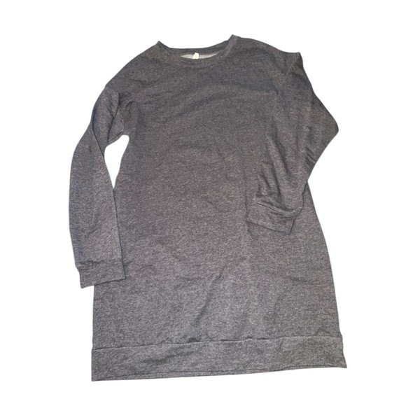 Charcoal Long Sleeve Dress for Women - Picture 3 of 6